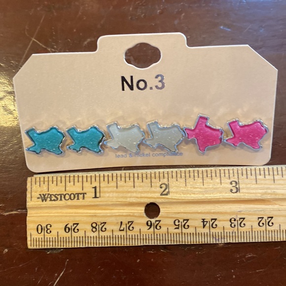 NWT Texas Shaped Stud Earrings - Picture 5 of 7